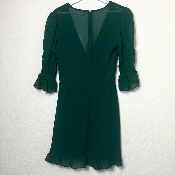 NWT Reformation Laurelei Emerald Mini Dress - Picture 5 of 13